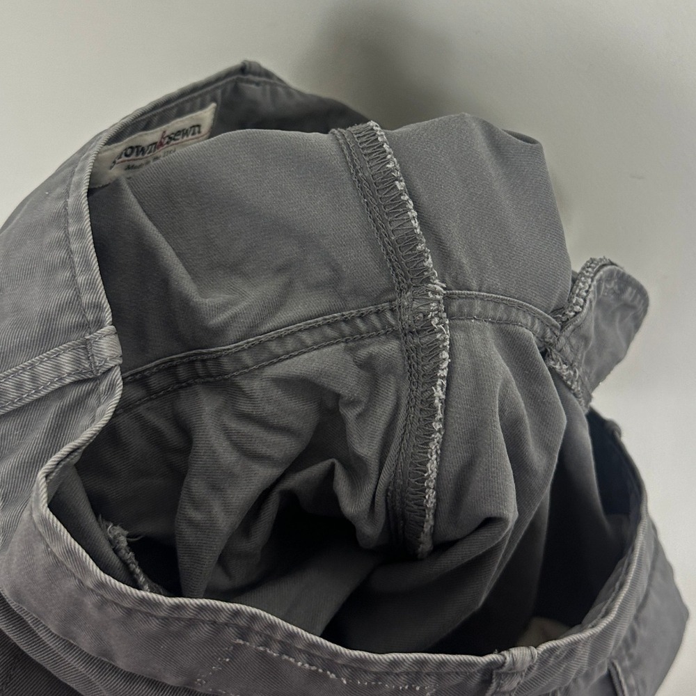 Grown & Sewn The Independent Slim Fit Grey Pants Mens Size 31 USA Button Fly - Picture 9 of 13